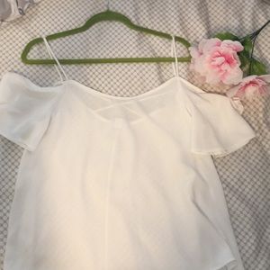 Bp Blouse with off the shoulder sleeve